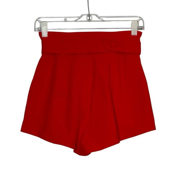 Revolve Superdown red belted shorts size XS - Picture 2 of 10